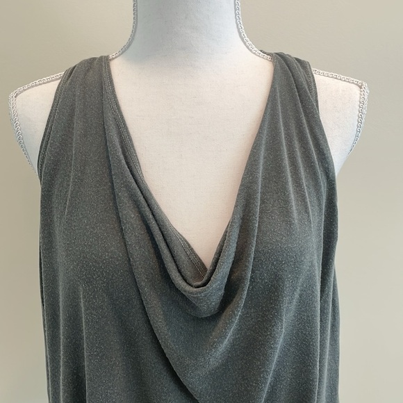 Truly Madly Deeply Gray Distressed Look Tank - Picture 2 of 5